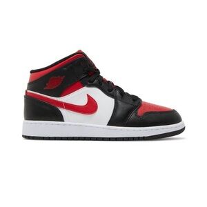 Air Jordan 1 Mid GS 'Black Fire Red'
